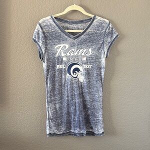 Women's Blue Rams Football T-Shirt